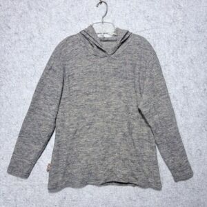 Appalachian Gear Co Alpaca Tencel Hoodie Women's L Gray USA Lightweight